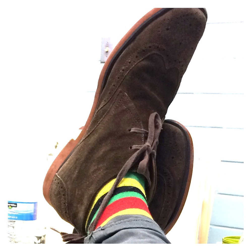 Wing tipped Stacy Adams